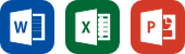 アイコン：Office系（Microsoft Word・Excel・PowerPoint）